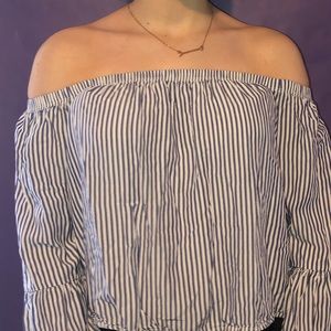 love fire off the shoulder shirt